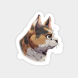 Tortoiseshell Torbie British Shorthair Side Portrait Sticker